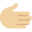 rightwards hand, medium-light skin tone